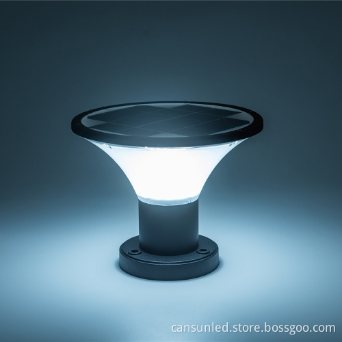 Waterproof Solar Fence Light - LED Round Ball Lamp Post